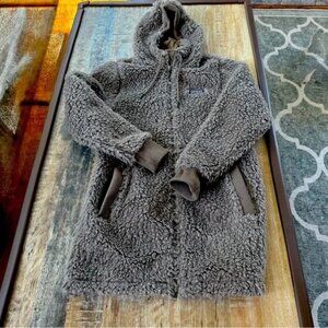 Patagonia Women Dusty Mesa Parka Jacket Size S Fleece Hooded Full Zip